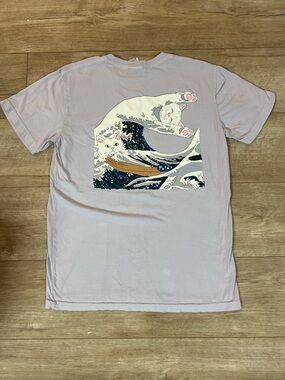 Men’s Medium Ripndip Lilac Short Sleeve Logo Tee - Pastel Purple